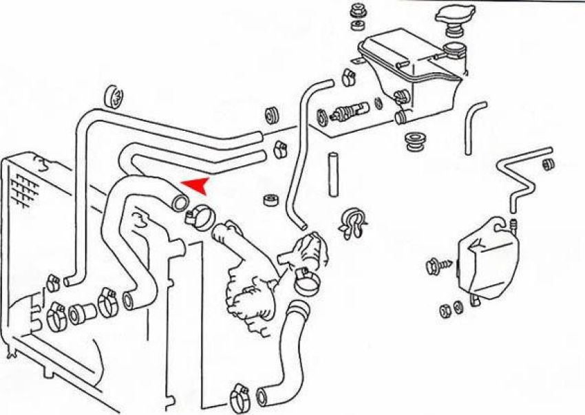 URO Parts 1245013382 Radiator Hose