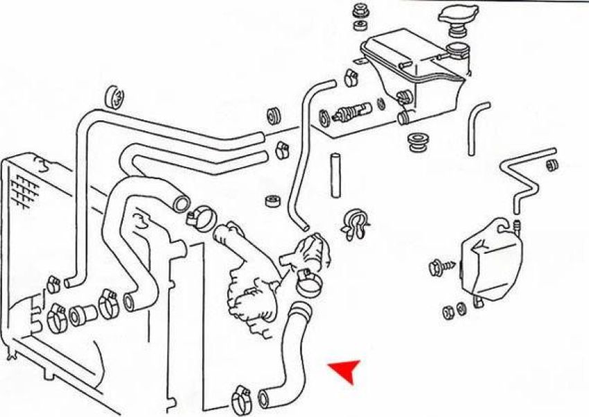 URO Parts 1245019482 Radiator Hose