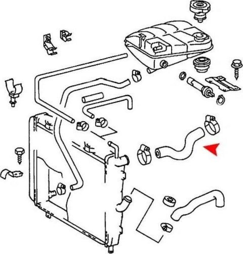 URO Parts 1265013582 Radiator Hose