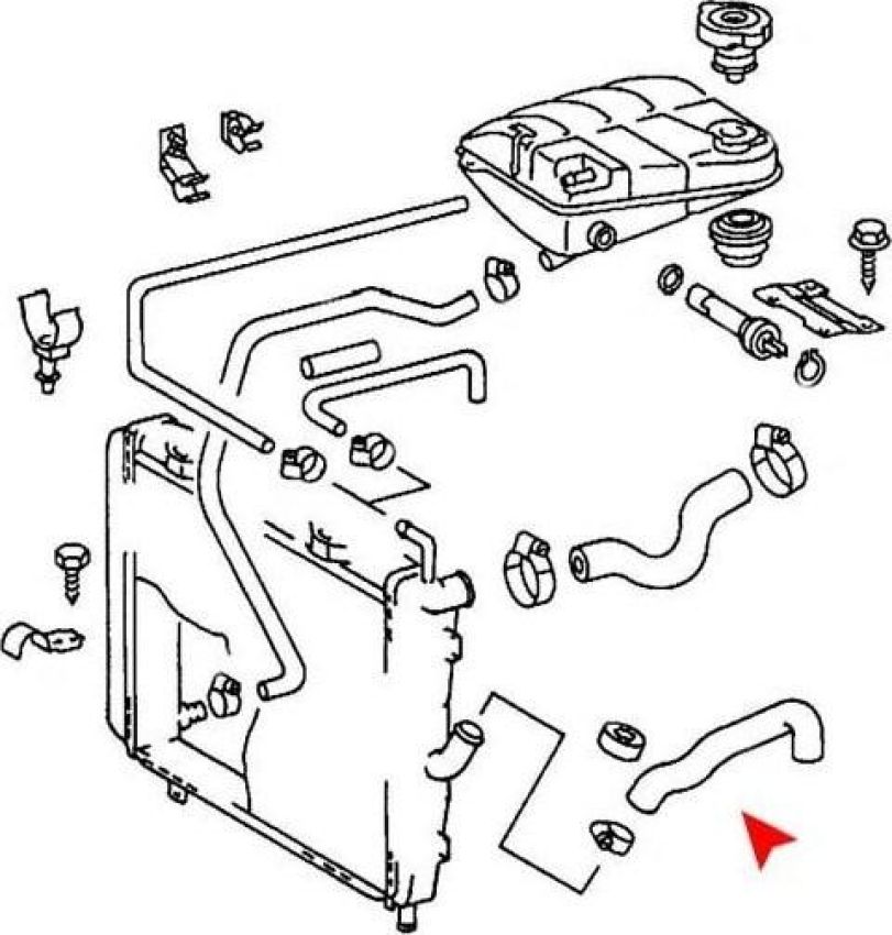 URO Parts 1265014682 Radiator Hose