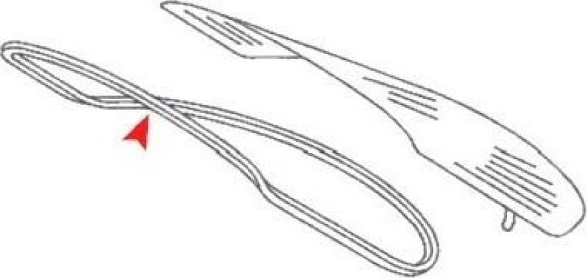 URO Parts 1266780120 Rear Window Seal