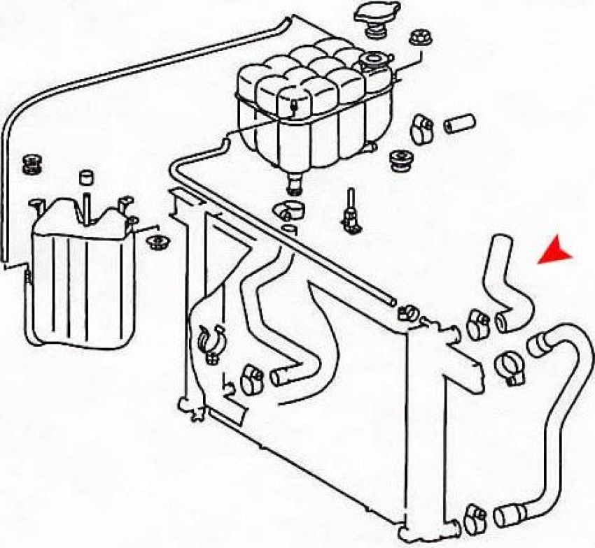 URO Parts 1295010182 Radiator Hose