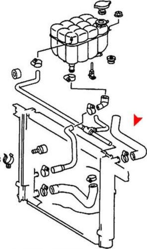 URO Parts 1295012682 Radiator Hose