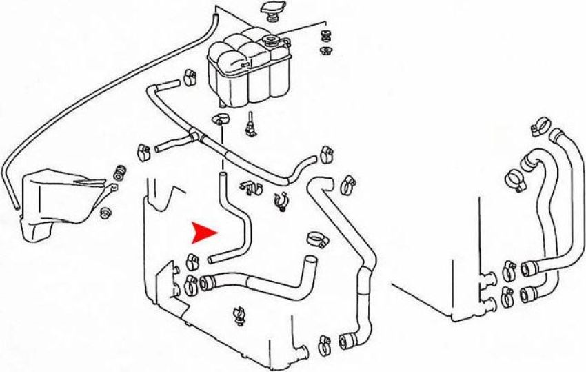 URO Parts 1405014182 Radiator Hose