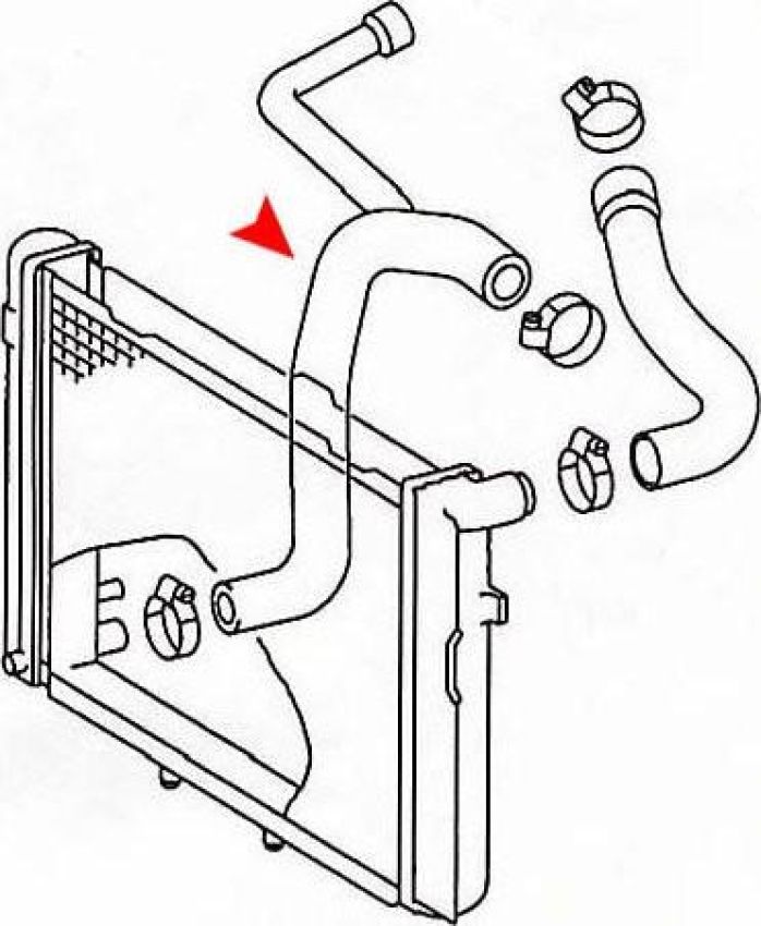 URO Parts 2015014282 Radiator Hose