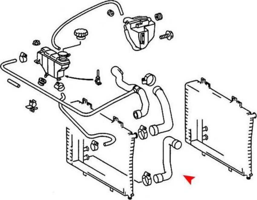 URO Parts 2025015182 Radiator Hose