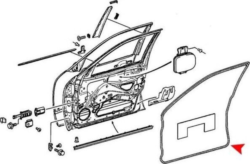 URO Parts 2107200178 Door Seal