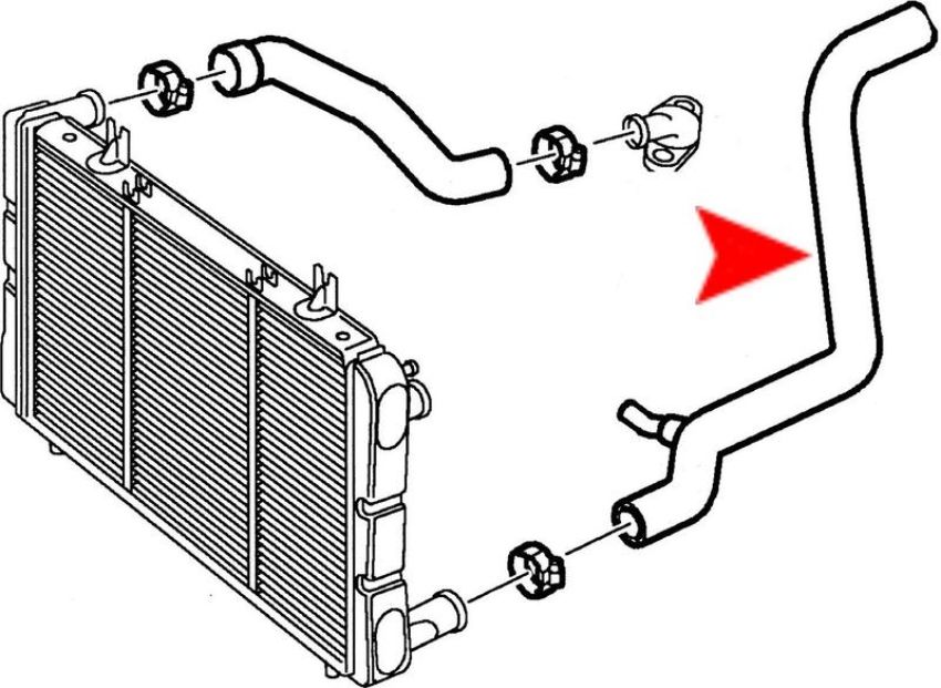 URO Parts 4029849 Radiator Hose