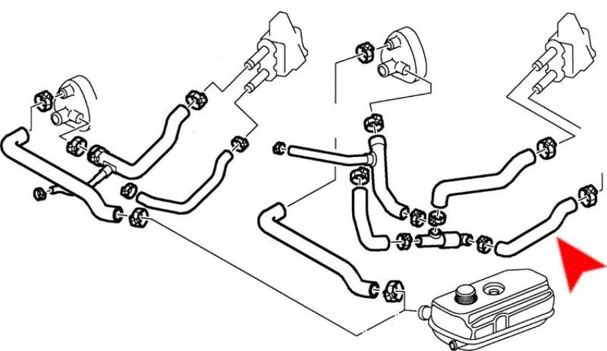 URO Parts 4121695 Heater Hose