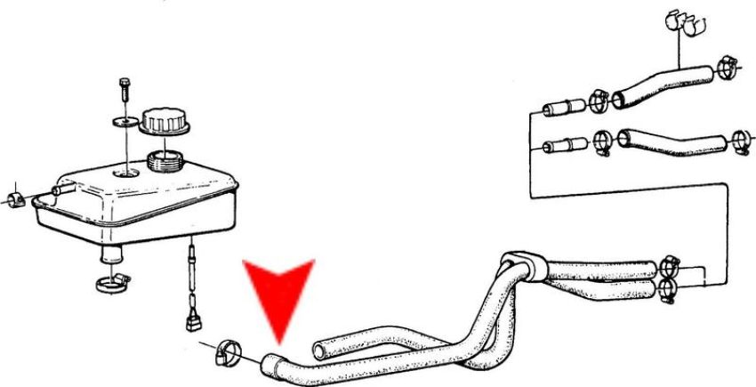 URO Parts 4876371 Heater Hose