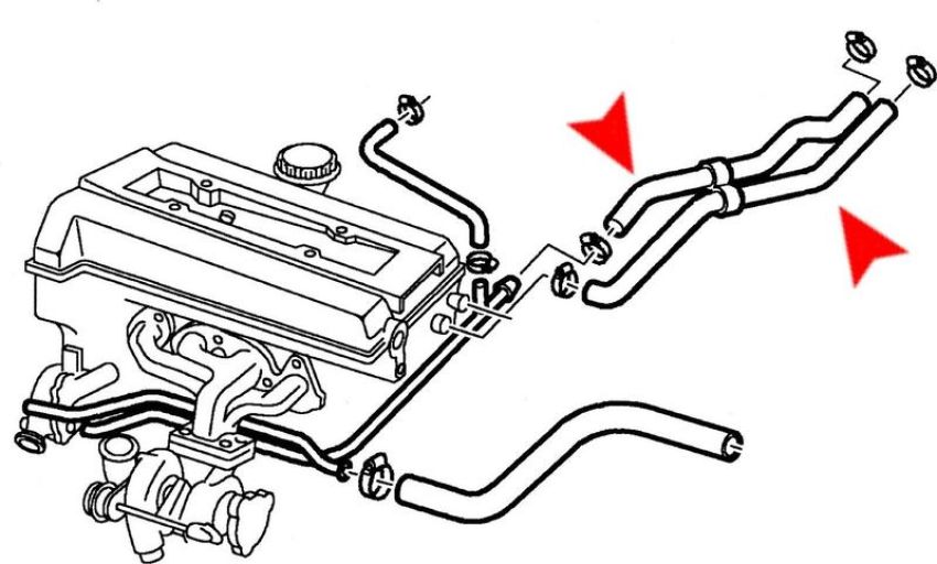 URO Parts 4961074 Heater Hose Set