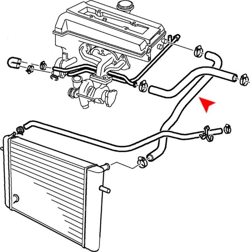 URO Parts 4964789 Radiator Hose