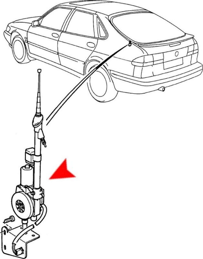 URO Parts 5035944 Antenna Mast