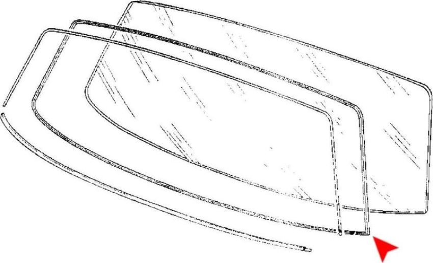 URO Parts 51311820485 Rear Window Seal