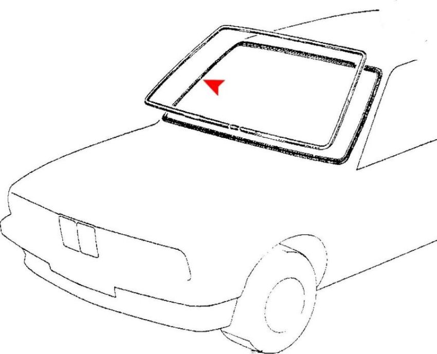 URO Parts 51311972248 Windshield Seal