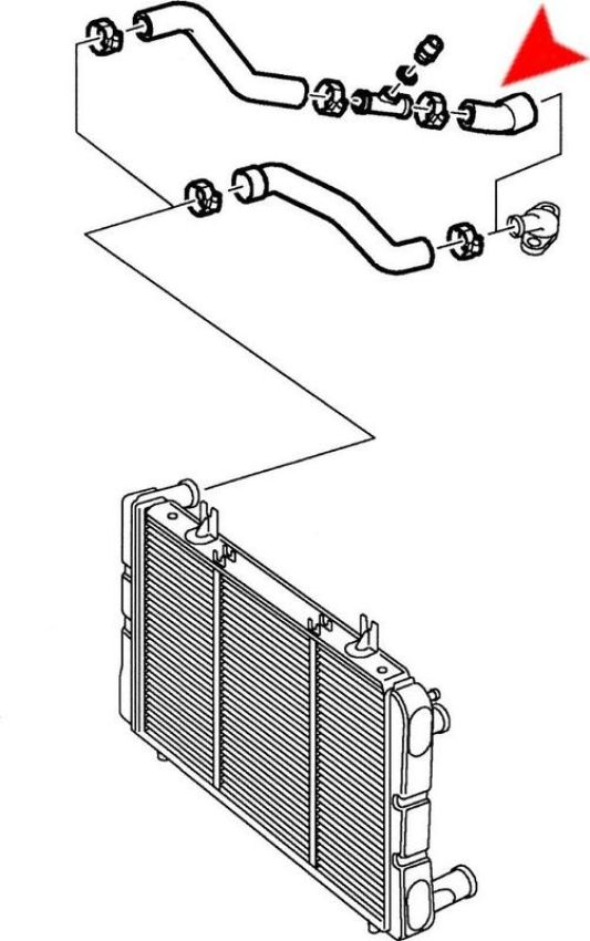 URO Parts 7546161 Radiator Hose