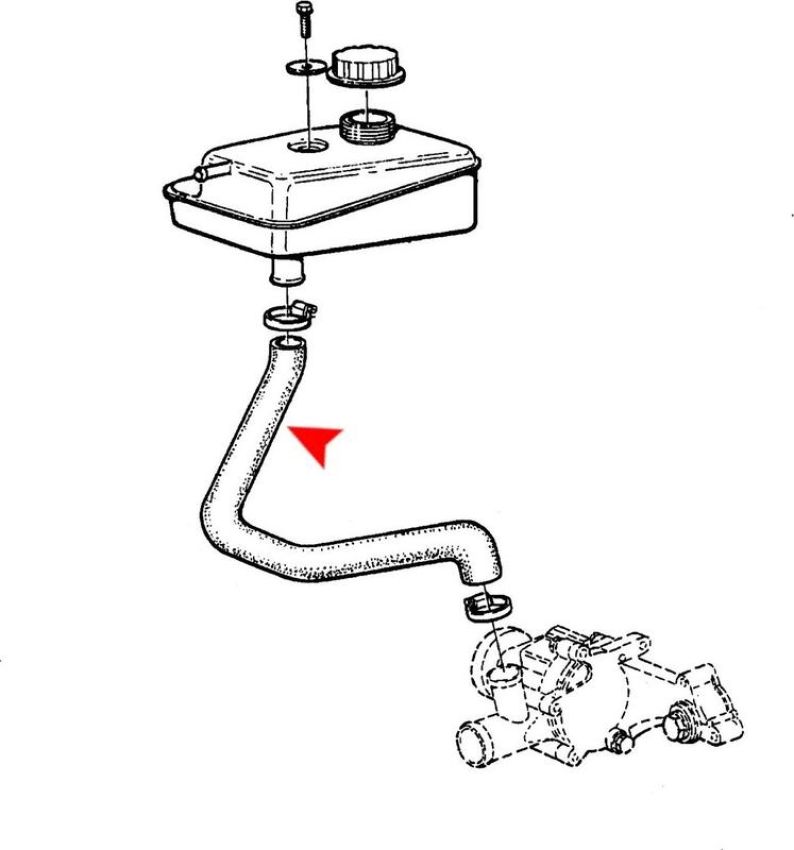 URO Parts 7576671 Bypass Hose