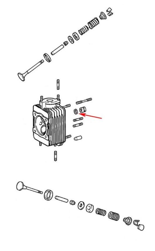 URO Parts 99903106102 Cylinder Head Washer, Early Small Style