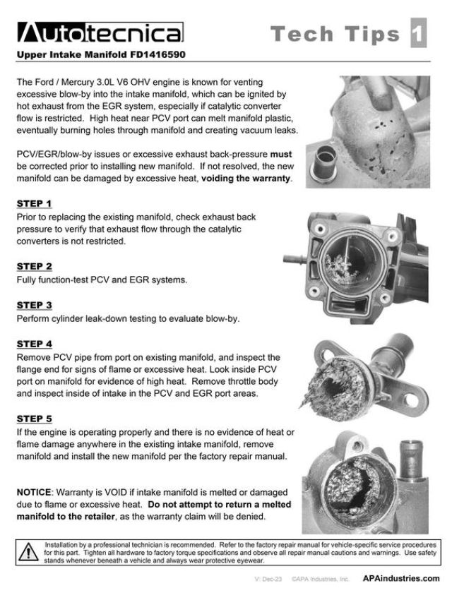 URO Parts FD1416590 Intake Manifold