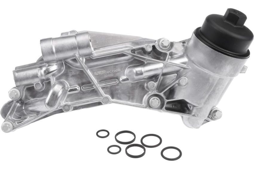 URO Parts GM1416056 Oil Filter Housing and Cooler Assembly