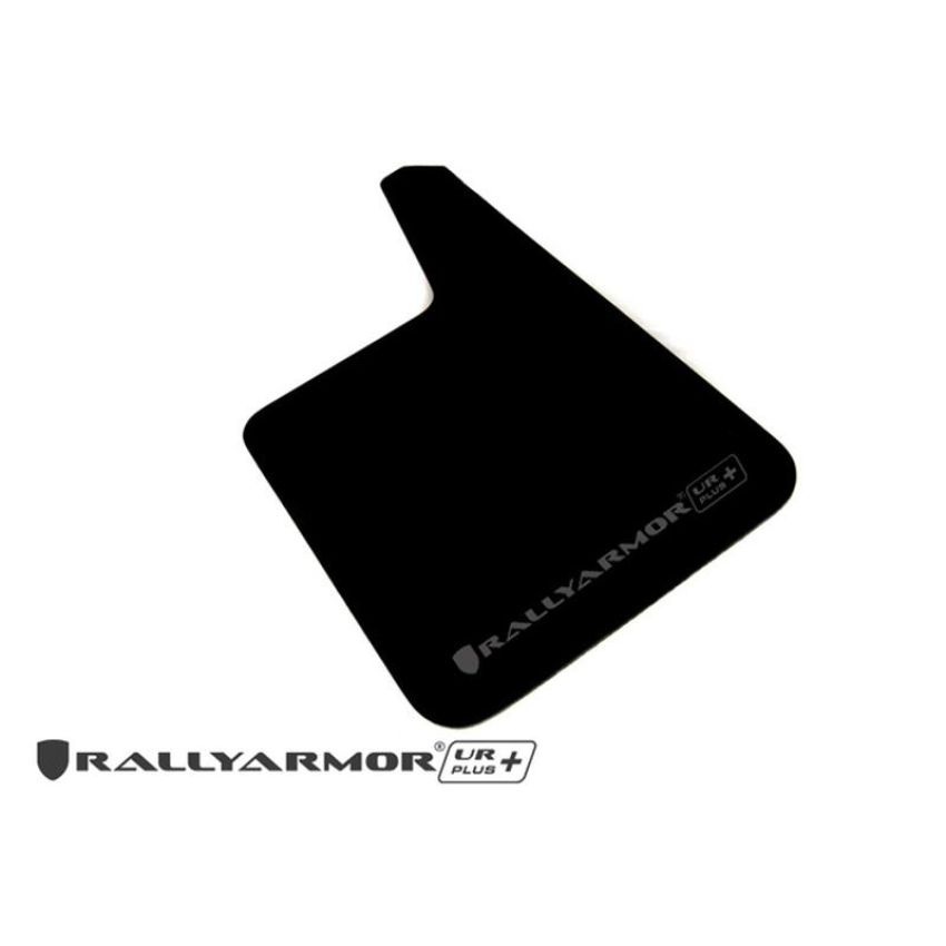 Rally Armor MF20-URP-BLK-MBK-LRT Black Mud Flap/Metallic Black Logo