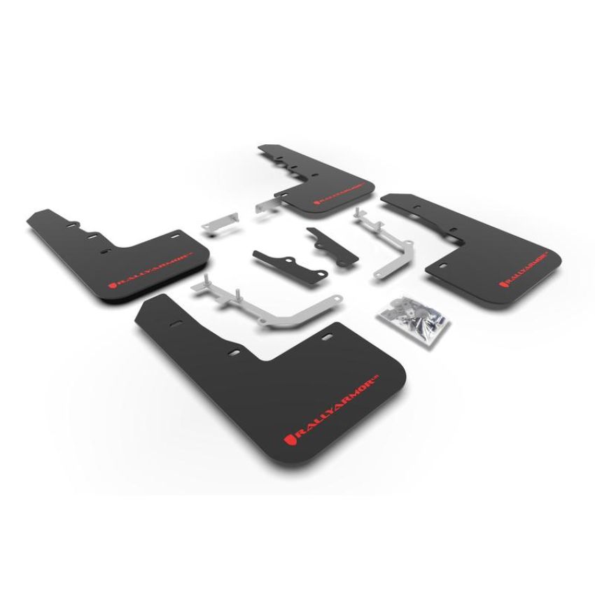 Rally Armor MF65-UR-BLK/RD Black Mud Flap/Red Logo