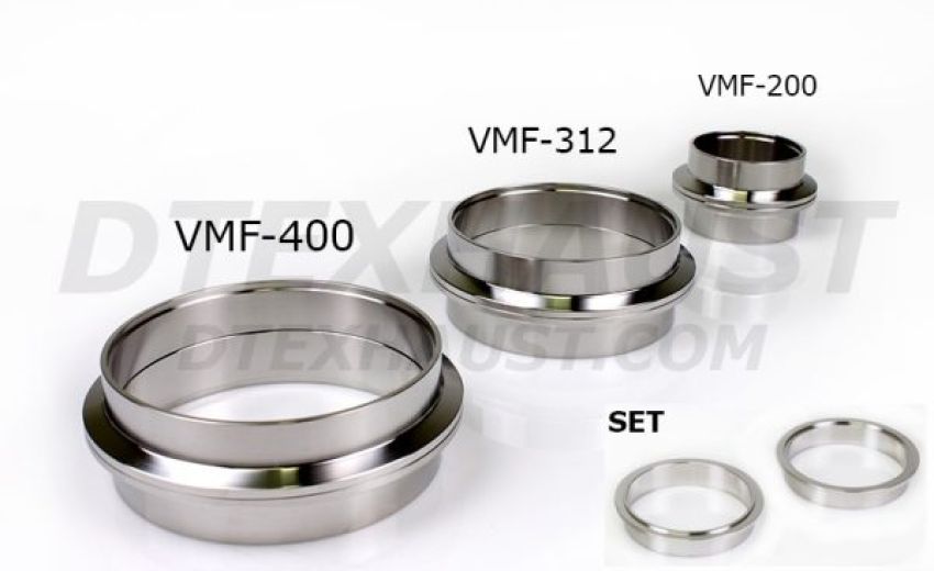 Different Trend 304 Stainless V-band Clamp M-f Set VMF-312