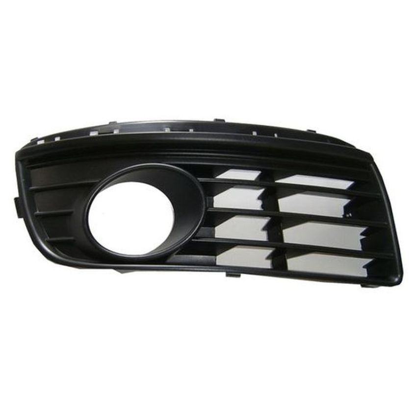 RH FRONT BUMPER OUTER GRILLE W/ FOG LAMP HOLE MAT BLK JETTA SDN GEN5 05-10