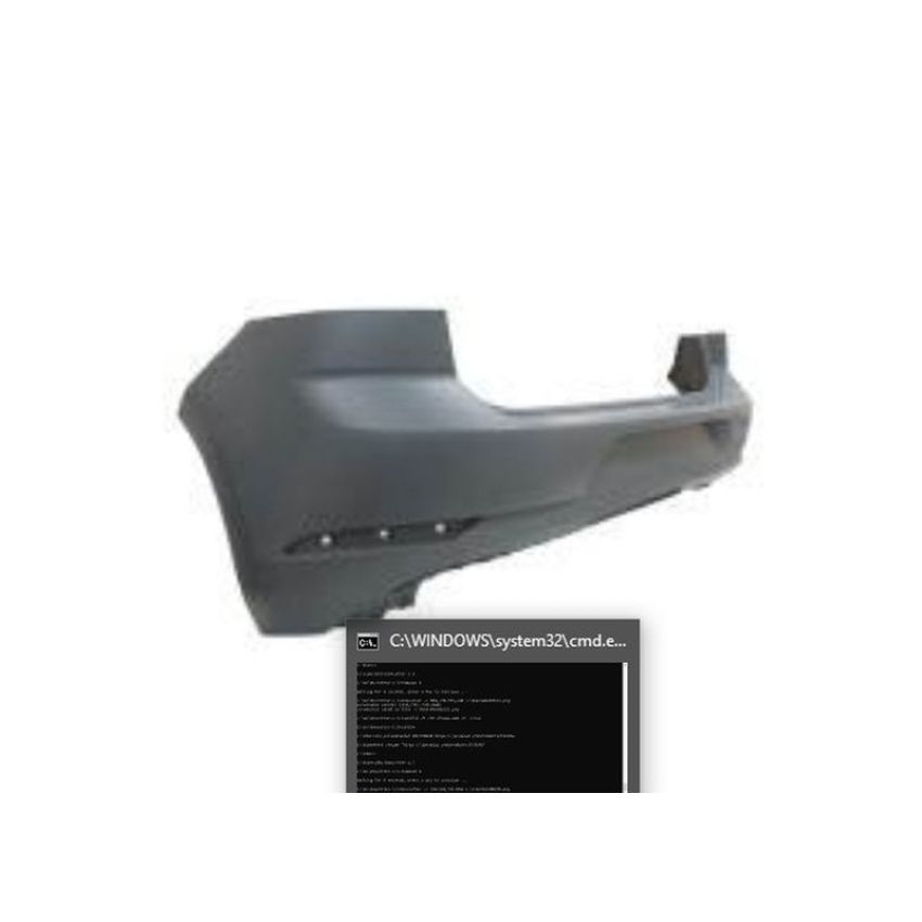 CAPA RR BUMPER COVER W/O PARALLEL PARK ASSIST; PRIME VOLKSWAGEN GOLF 18-20