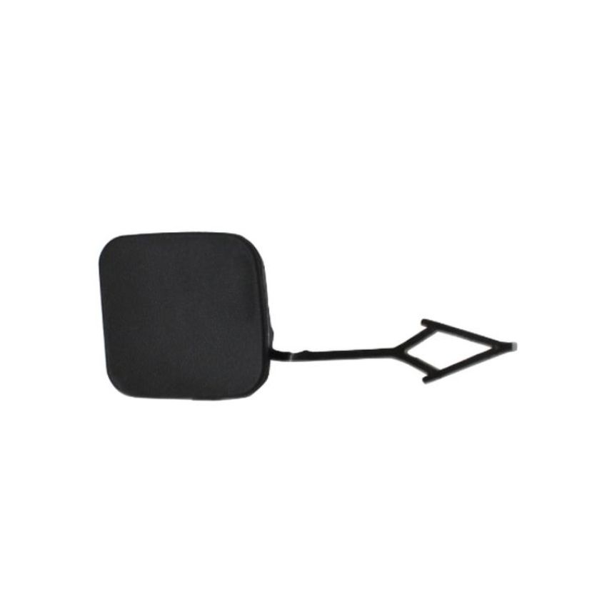 REAR BUMPER TOW HOOK COVER; SATIN BLACK VOLKSWAGEN TIGUAN 18-21