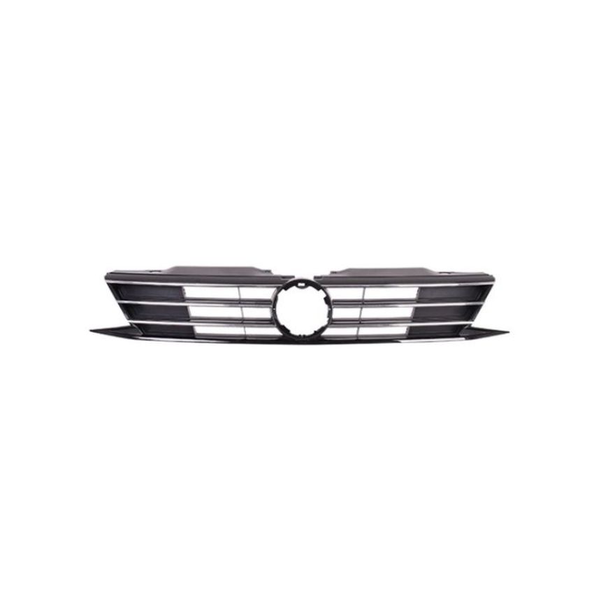 GRILLE ASSY; BLACK/CHROME VOLKSWAGEN JETTA SDN 15-16