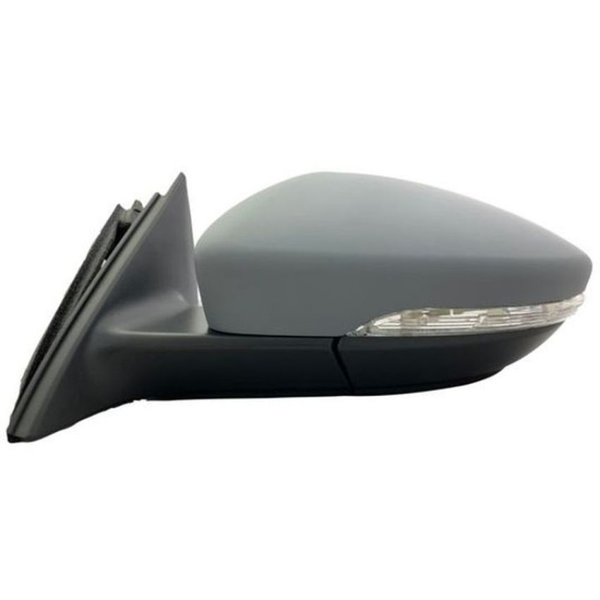 LH MIRROR OTR REAR VIEW TO 4-2-12;W/O MEMORY;W/COVER;PTM;VOLKSWAGEN PASSAT 12-12