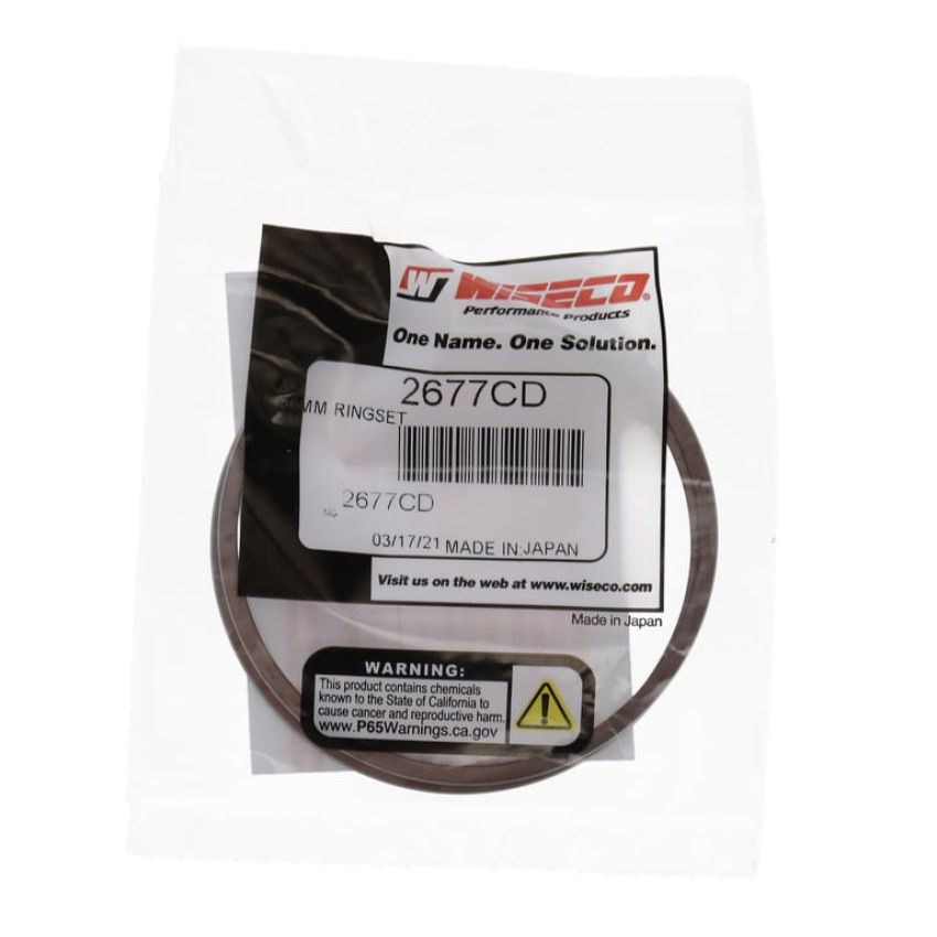 Wiseco 7700LA Wiseco Piston Ring Set, 2 Cycle, 77.00 MM Bore