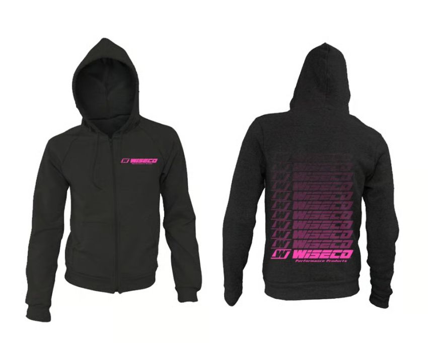 Wiseco W9004MP Zip-up Hoodie Medium Pink Ink