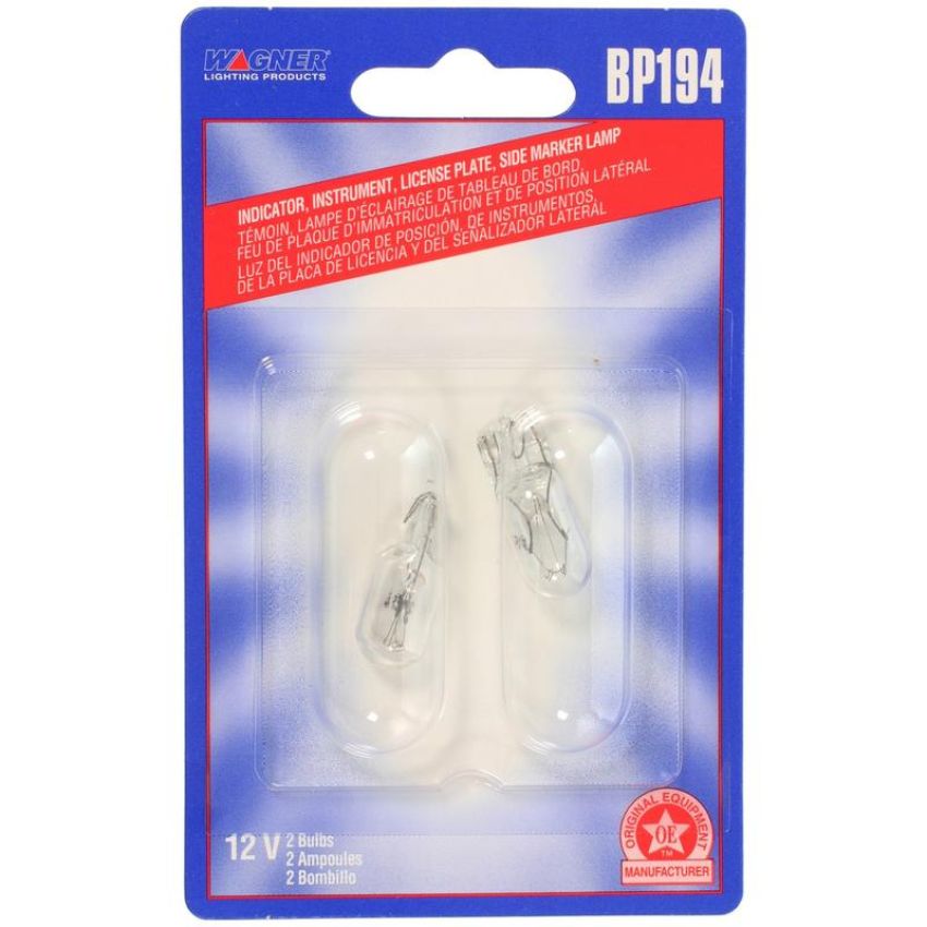 WAGNER LIGHTING BP194 Standard Multi-Purpose Light Bulb Card of 2