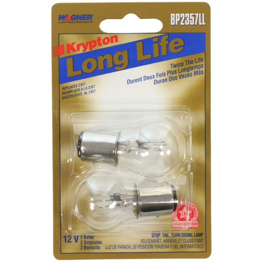 WAGNER LIGHTING BP2357LL Long Life Multi-Purpose Light Bulb Card of 2