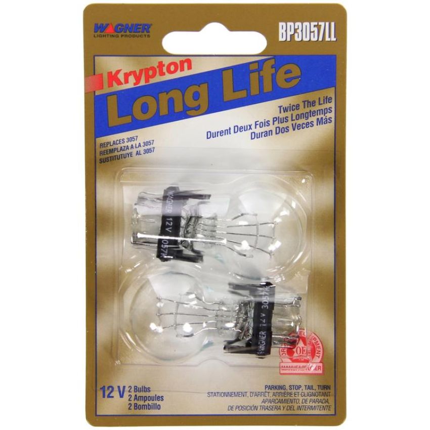 WAGNER LIGHTING BP3057LL Long Life Multi-Purpose Light Bulb Card of 2