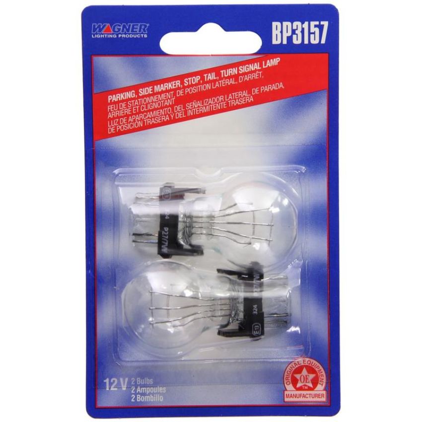 WAGNER LIGHTING BP3157 Standard Multi-Purpose Light Bulb Card of 2