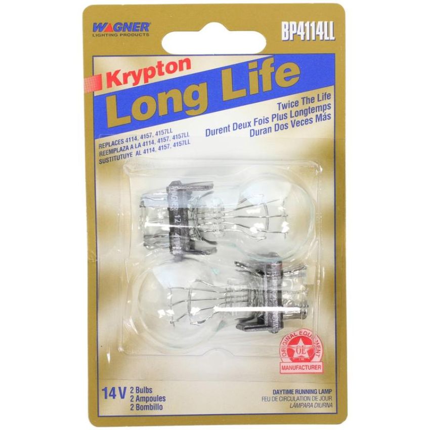 WAGNER LIGHTING BP4114LL Long Life Multi-Purpose Light Bulb Card of 2