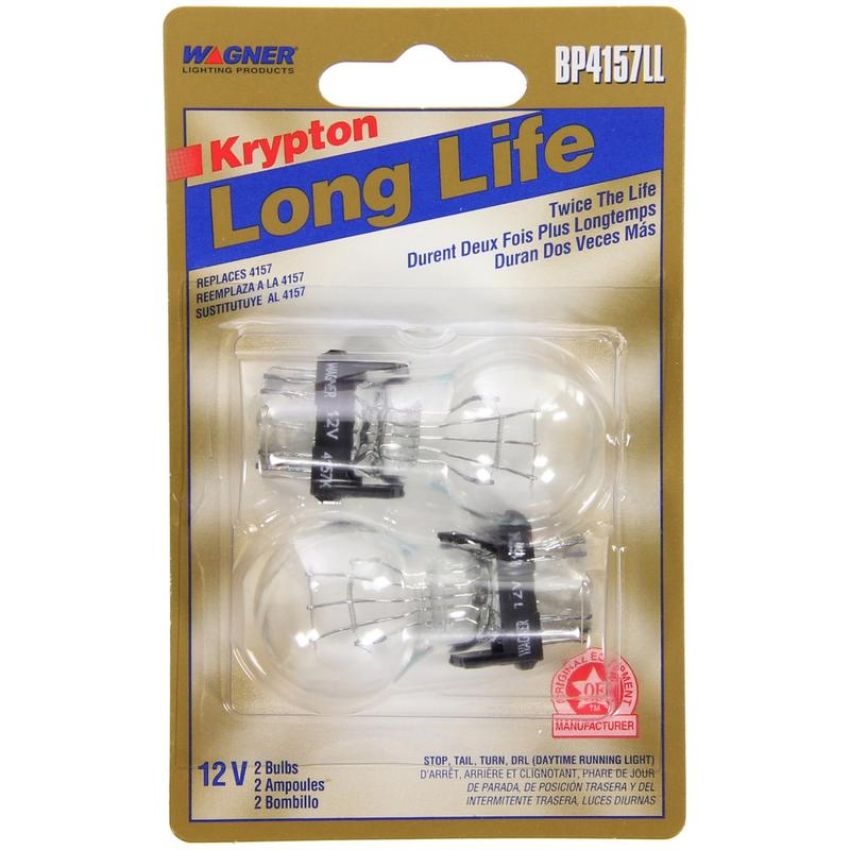 WAGNER LIGHTING BP4157LL Long Life Multi-Purpose Light Bulb Card of 2