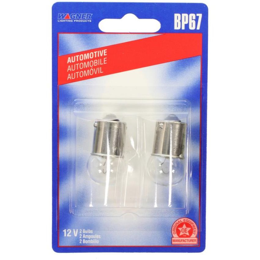 WAGNER LIGHTING BP67 Standard Multi-Purpose Light Bulb Card of 2