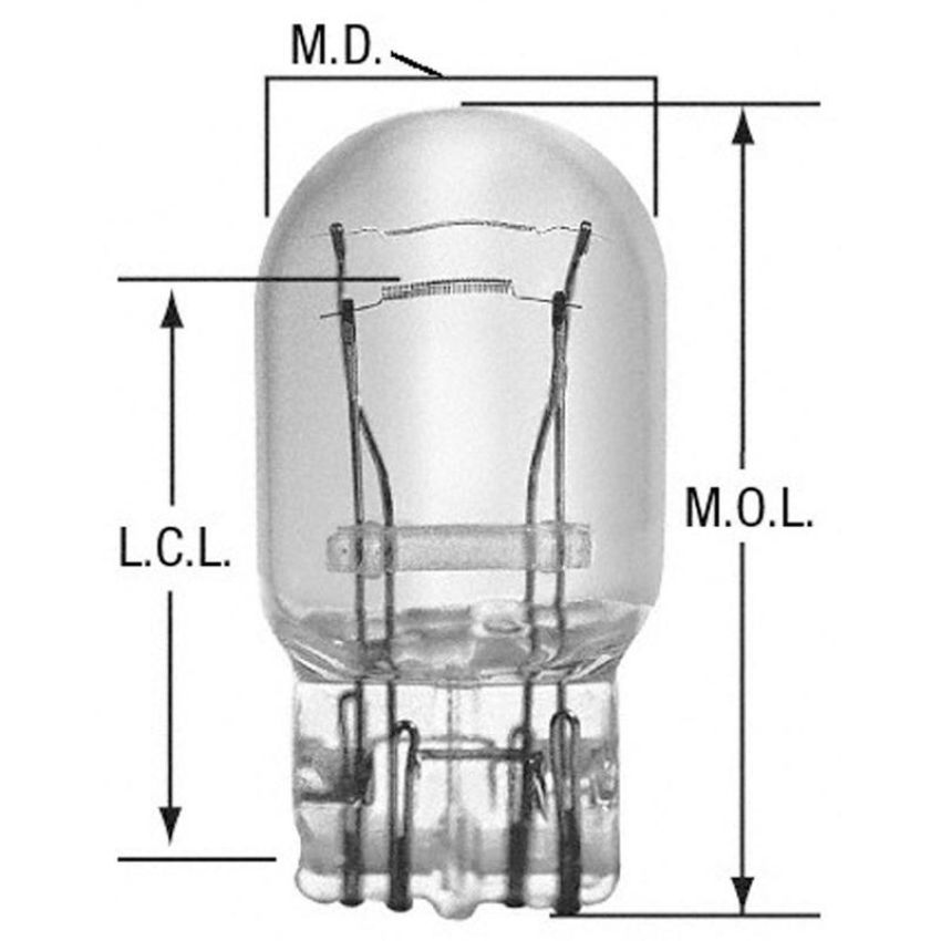 WAGNER LIGHTING BP7443 Standard Multi-Purpose Light Bulb Card of 1
