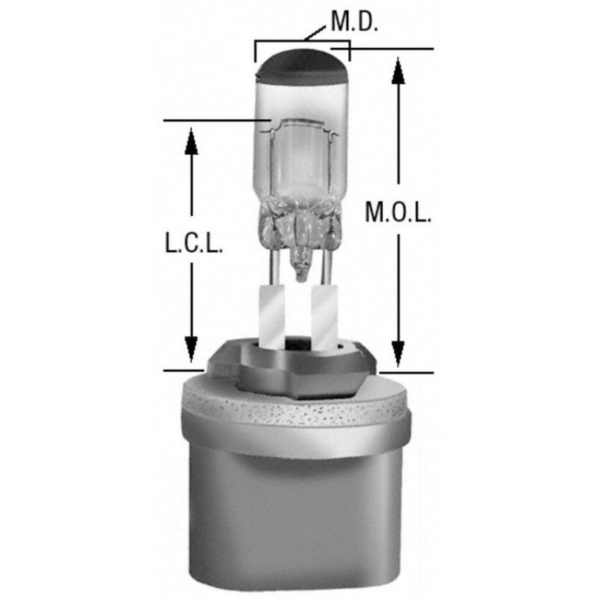 WAGNER LIGHTING BP880 Standard Multi-Purpose Light Bulb Card of 1