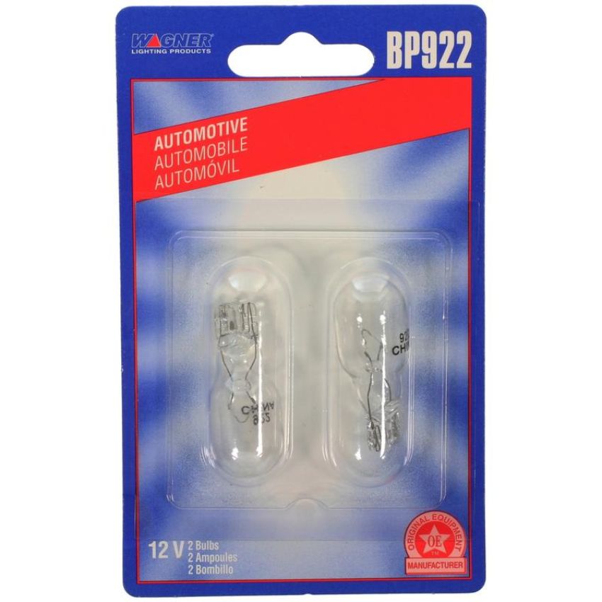 WAGNER LIGHTING BP922 Standard Multi-Purpose Light Bulb Card of 2