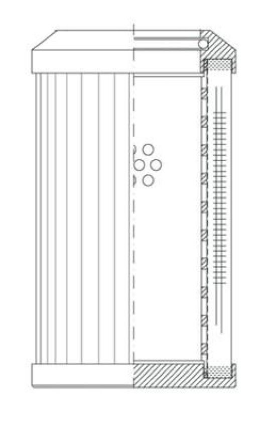 WIX FILTER D76B05FV WIX INDUSTRIAL HYDRAULICS Cartridge Hydraulic Metal Canister Filter