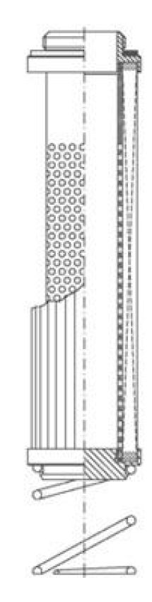 WIX FILTER W03AT896 WIX INDUSTRIAL HYDRAULICS Cartridge Hydraulic Metal Canister Filter