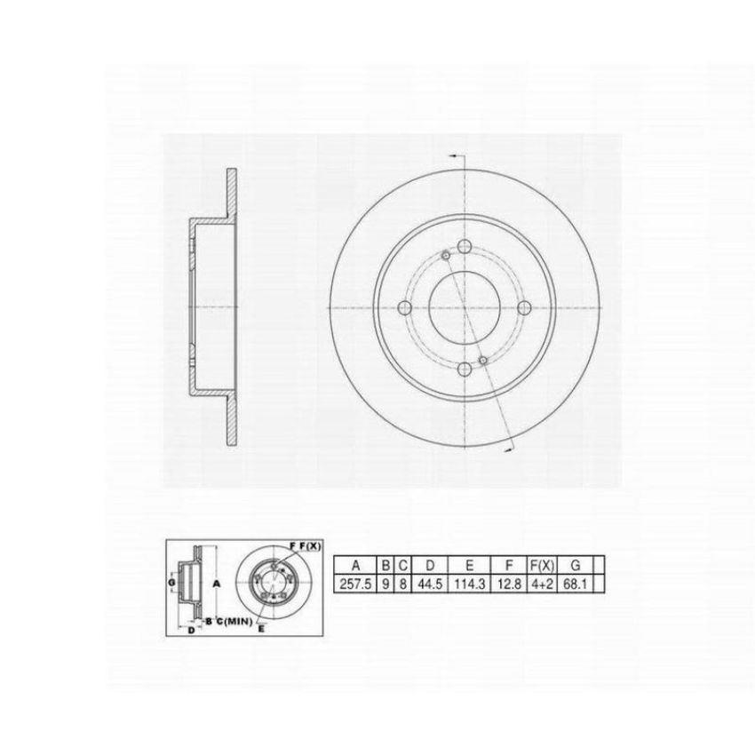 Winhere 661127 Brake Rotor