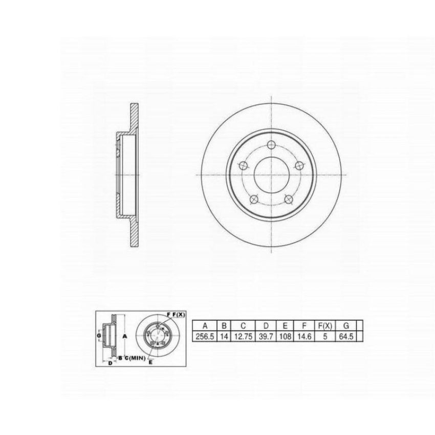 Winhere 661167 Brake Rotor
