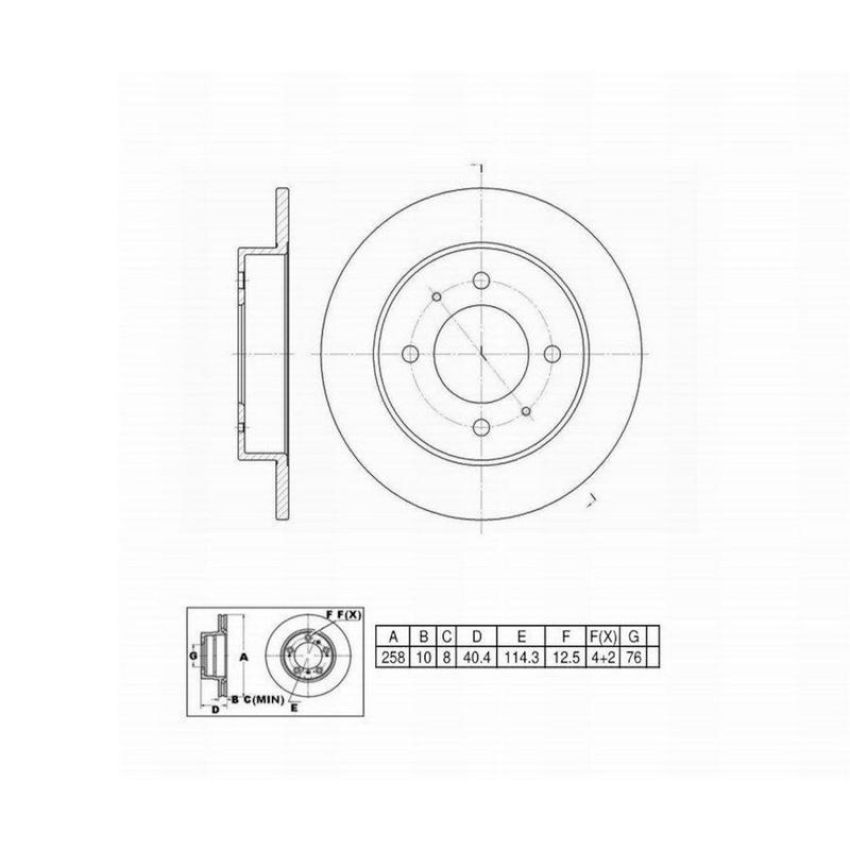Winhere 661324 Brake Rotor