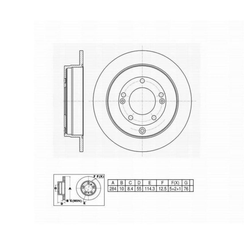 Winhere 661742 Brake Rotor